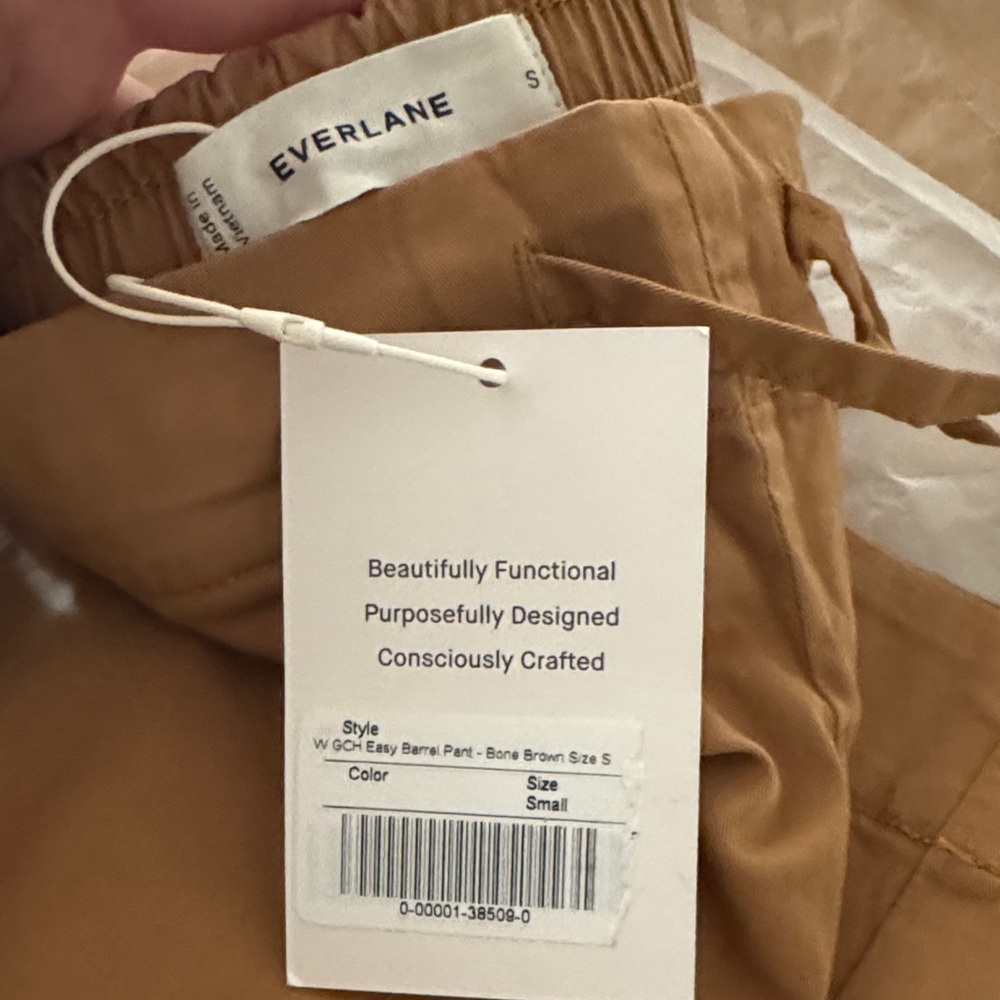 Everlane Bone Brown Wide-Leg Pants - Picture 3 of 6